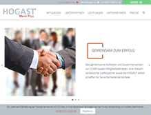 Tablet Screenshot of hogast.at